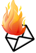 flaming-letter